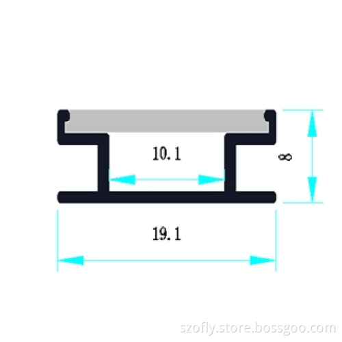Aluminum Profile for LED Floor Light